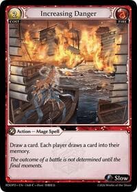 Increasing Danger (136B) - Radiant Origins: Pantheon - Grand Archive TCG card