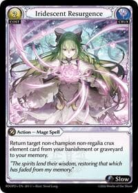 Iridescent Resurgence - Radiant Origins: Pantheon - Grand Archive TCG card