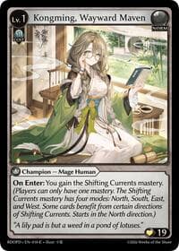 Kongming, Wayward Maven - Radiant Origins: Pantheon - Grand Archive TCG card