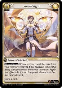 Luxem Sight - Radiant Origins: Pantheon - Grand Archive TCG card