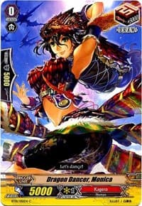 Dragon Dancer, Monica - BT01: Descent of the King of Knights - Cardfight Vanguard card