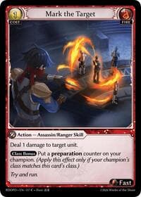 Mark the Target - Radiant Origins: Pantheon - Grand Archive TCG card