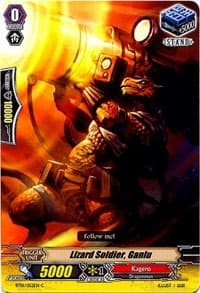 Lizard Soldier, Ganlu - BT01: Descent of the King of Knights - Cardfight Vanguard card