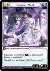 Numinous Monk - Radiant Origins: Pantheon - Grand Archive TCG card