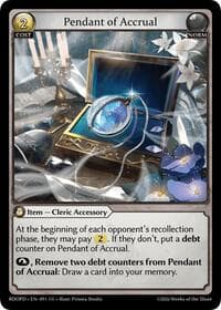 Pendant of Accrual - Radiant Origins: Pantheon - Grand Archive TCG card