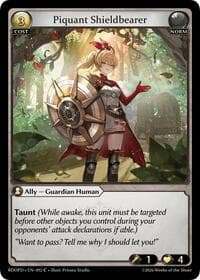 Piquant Shieldbearer - Radiant Origins: Pantheon - Grand Archive TCG card
