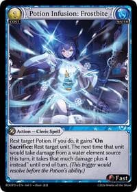 Potion Infusion: Frostbite - Radiant Origins: Pantheon - Grand Archive TCG card