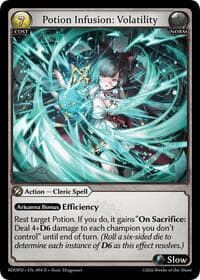 Potion Infusion: Volatility - Radiant Origins: Pantheon - Grand Archive TCG card