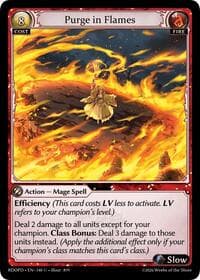 Purge in Flames - Radiant Origins: Pantheon - Grand Archive TCG card