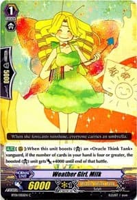 Weather Girl, Milk - BT01: Descent of the King of Knights - Cardfight Vanguard card