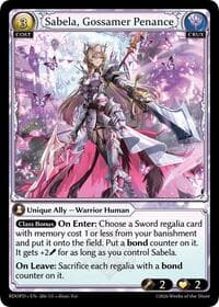 Sabela, Gossamer Penance - Radiant Origins: Pantheon - Grand Archive TCG card