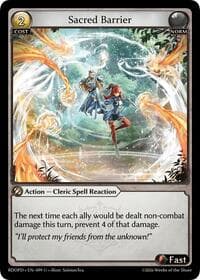 Sacred Barrier - Radiant Origins: Pantheon - Grand Archive TCG card