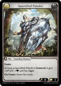 Sanctified Paladin - Radiant Origins: Pantheon - Grand Archive TCG card