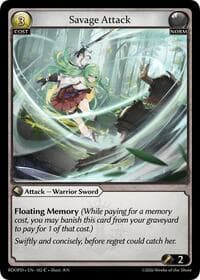 Savage Attack - Radiant Origins: Pantheon - Grand Archive TCG card