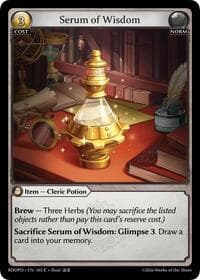 Serum of Wisdom - Radiant Origins: Pantheon - Grand Archive TCG card