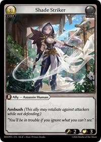 Shade Striker - Radiant Origins: Pantheon - Grand Archive TCG card