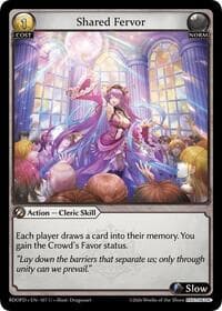 Shared Fervor - Radiant Origins: Pantheon - Grand Archive TCG card