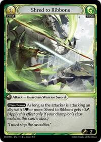 Shred to Ribbons - Radiant Origins: Pantheon - Grand Archive TCG card