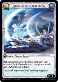 Spirit Blade: Ghost Strike - Radiant Origins: Pantheon - Grand Archive TCG card