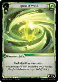 Spirit of Wind - Radiant Origins: Pantheon - Grand Archive TCG card