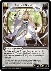 Spirited Neophyte - Radiant Origins: Pantheon - Grand Archive TCG card