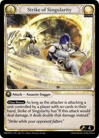 Strike of Singularity - Radiant Origins: Pantheon - Grand Archive TCG card