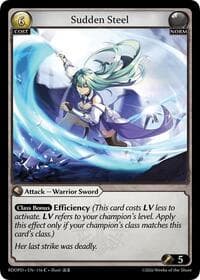 Sudden Steel - Radiant Origins: Pantheon - Grand Archive TCG card