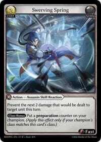 Swerving Spring - Radiant Origins: Pantheon - Grand Archive TCG card