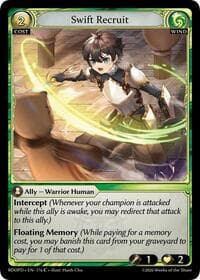 Swift Recruit - Radiant Origins: Pantheon - Grand Archive TCG card