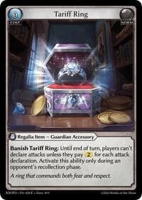 Tariff Ring - Radiant Origins: Pantheon - Grand Archive TCG card