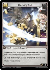 Thieving Cut - Radiant Origins: Pantheon - Grand Archive TCG card