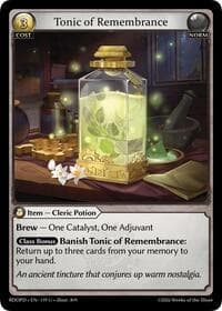 Tonic of Remembrance - Radiant Origins: Pantheon - Grand Archive TCG card