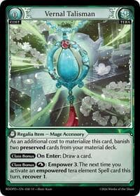 Vernal Talisman - Radiant Origins: Pantheon - Grand Archive TCG card