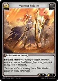 Veteran Soldier (121B) - Radiant Origins: Pantheon - Grand Archive TCG card