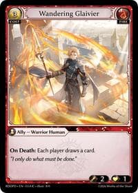 Wandering Glaivier (151A) - Radiant Origins: Pantheon - Grand Archive TCG card