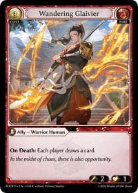 Wandering Glaivier (151B) - Radiant Origins: Pantheon - Grand Archive TCG card