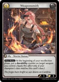 Weaponsmith - Radiant Origins: Pantheon - Grand Archive TCG card
