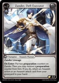 Zander, Deft Executor - Radiant Origins: Pantheon - Grand Archive TCG card
