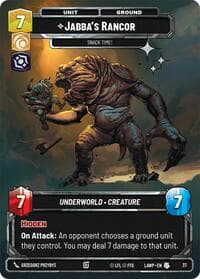 Jabba's Rancor - Snack Time! (Foil) - A Lawless Time: Weekly Play Promos - Star Wars: Unlimited card