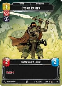 Storm Raider (Foil) - A Lawless Time: Weekly Play Promos - Star Wars: Unlimited card