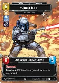 Jango Fett - Wily Mercenary (Foil) - A Lawless Time: Weekly Play Promos - Star Wars: Unlimited card