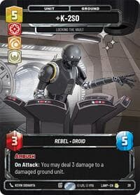 K-2S0 - Locking the Vault (Foil) - A Lawless Time: Weekly Play Promos - Star Wars: Unlimited card