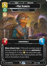 Maz Kanata - Where's My Boyfriend? - A Lawless Time: Weekly Play Promos - Star Wars: Unlimited card