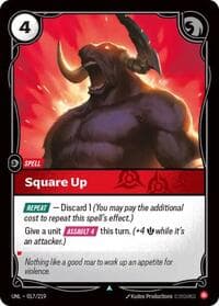 Square Up - Unleashed - Riftbound: League of Legends Trading Card Game card