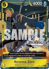 Roronoa Zoro (113) (Regionals Champion Card Set 26-27) - One Piece Promotion Cards - One Piece Card Game card