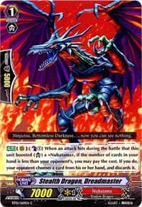 Stealth Dragon, Dreadmaster - BT01: Descent of the King of Knights - Cardfight Vanguard card