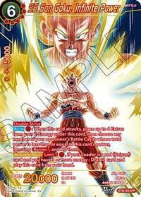 SS Son Goku, Infinite Power (SPR) - Three Glorious Fighters - Dragon Ball Super: Masters card