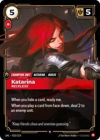 Katarina, Reckless - Unleashed - Riftbound: League of Legends Trading Card Game card