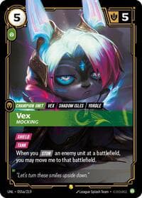 Vex, Mocking (Alternate Art) - Unleashed - Riftbound: League of Legends Trading Card Game card