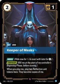 Keeper of Masks - Unleashed - Riftbound: League of Legends Trading Card Game card